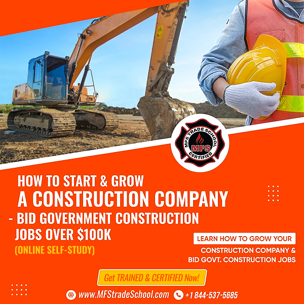 Start & Grow Construction Business Online – MFS Trade School