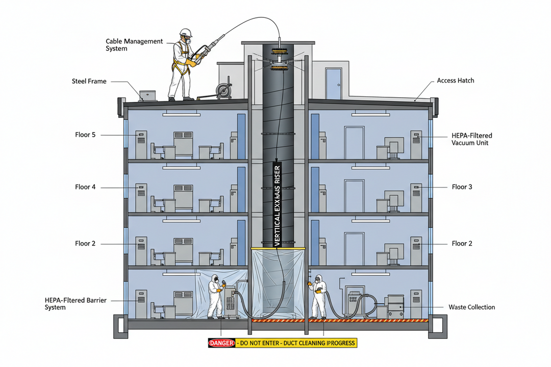 Advanced Techniques for Vertical Duct Cleaning: Mastering the Shaft