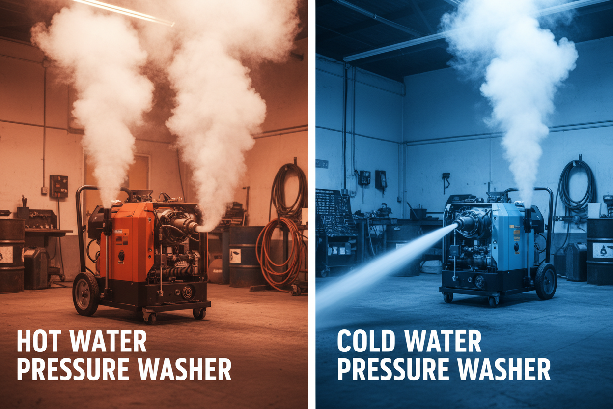 Hot Pressure Washer vs. Cold Water Pressure Washer: Which Is Better for Commercial Cleaning?