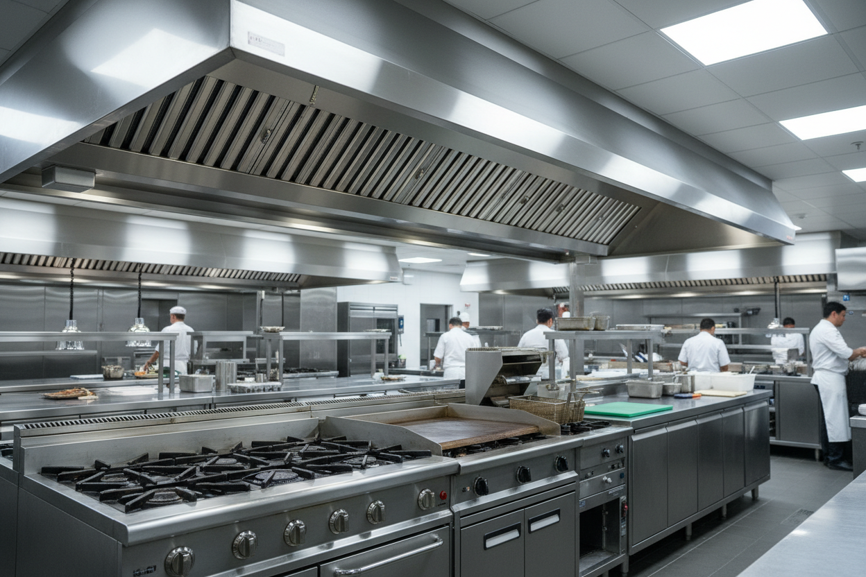 exhausting kitchen hood cleaning 