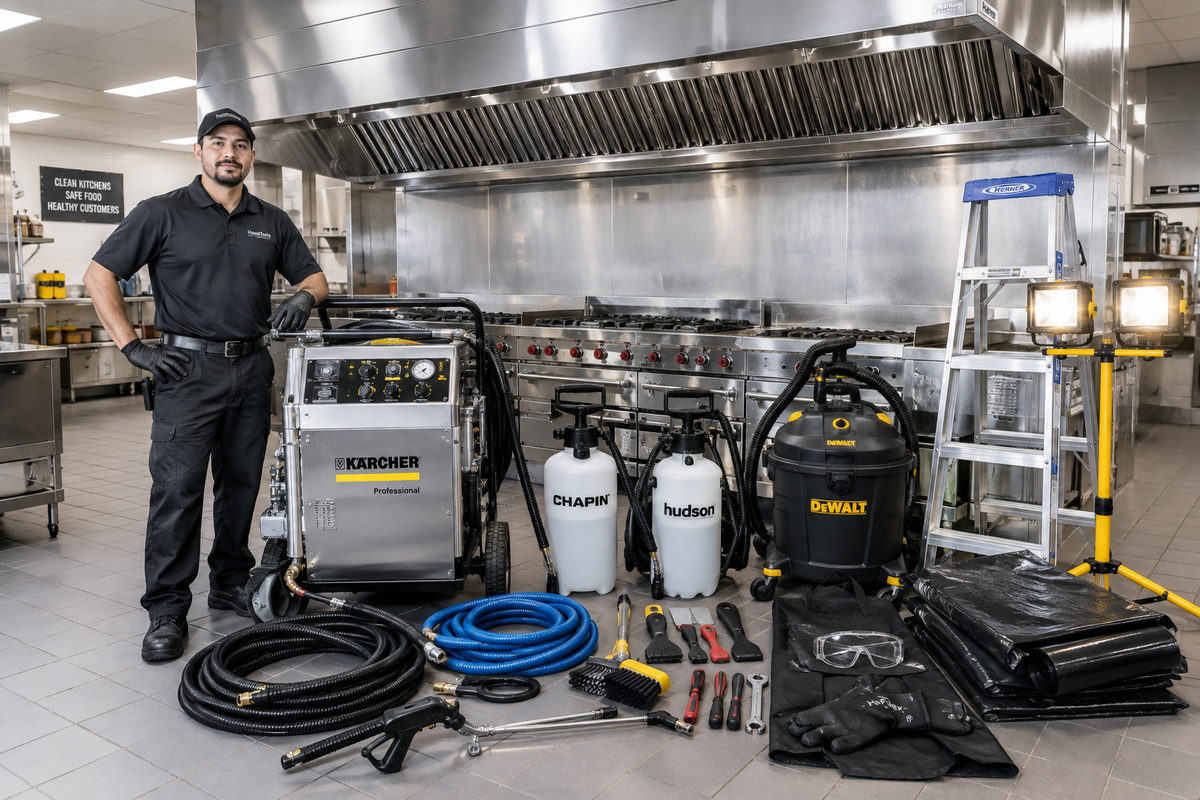 What Equipment Do You Need to Start a Kitchen Exhaust Hood Cleaning Business?