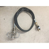 6" Spin Jet Duct Cleaner w 8' Hose & Ball Valve
